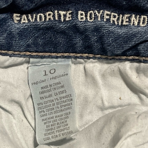 American Eagle Women’s Favorite Boyfriend Denim Jeans Size 10 - Picture 5 of 12
